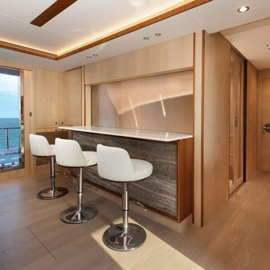 Galley with Divider Closed | 2020 HORIZON 80' MY - One More TIme