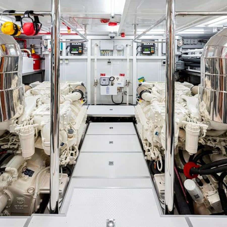 Engine Room Entrance | 2020 HORIZON 80' MY - One More TIme